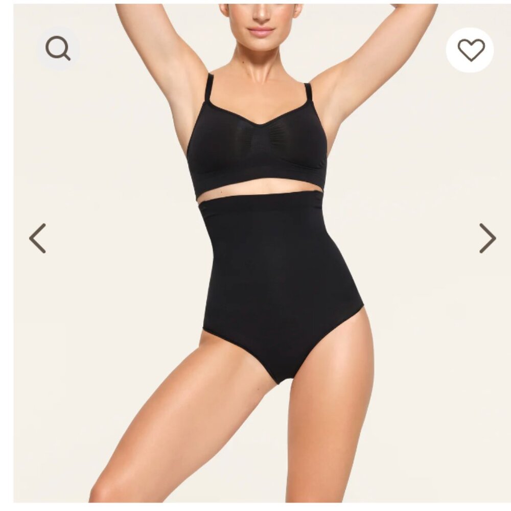 Skims Seamless Sculpt High Waisted Brief Core Control Onyx New size 4X
